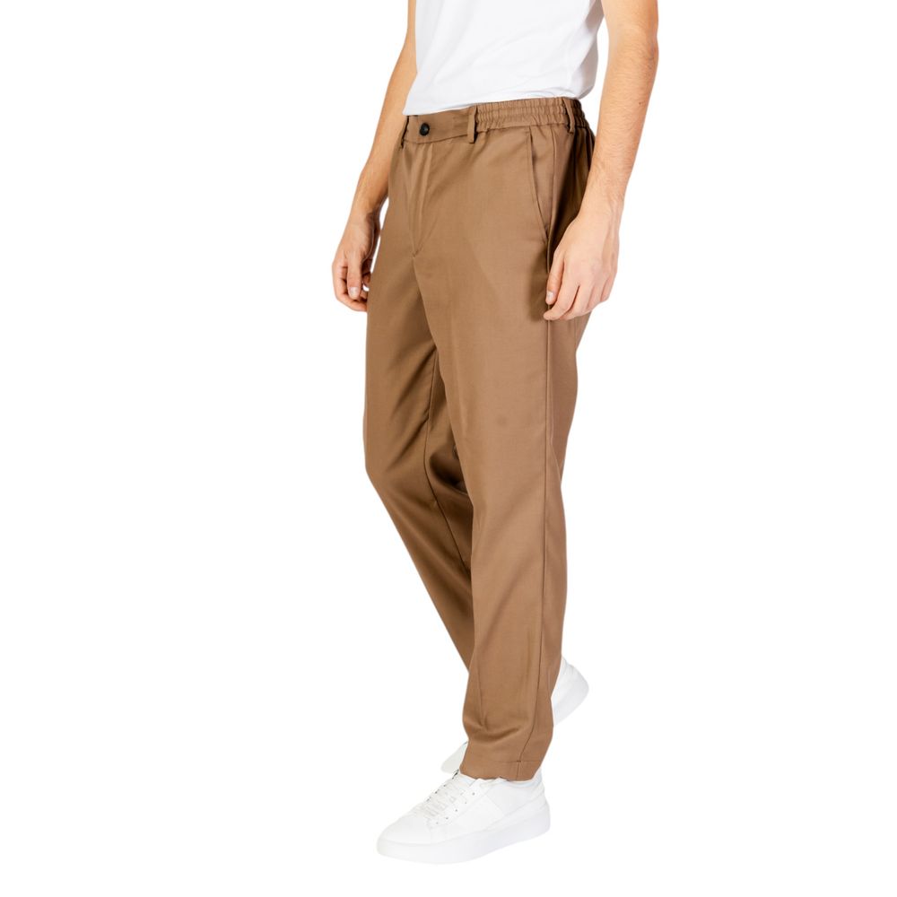 Hamaki-Ho Beige Polyester Pant